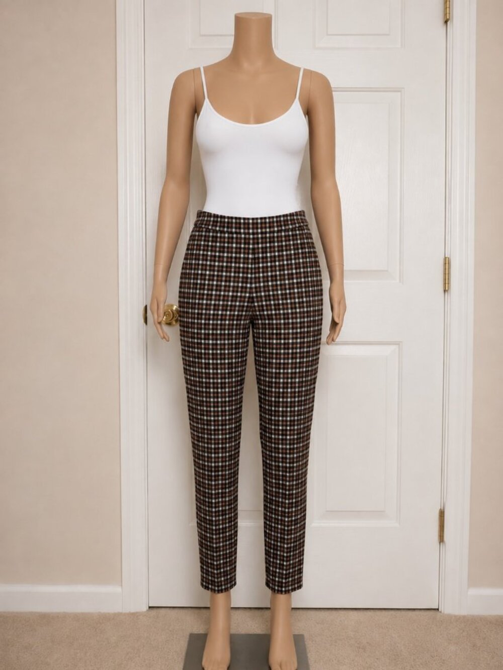 So good for life high Rise Classic Plaid Print leggings Women's size Large